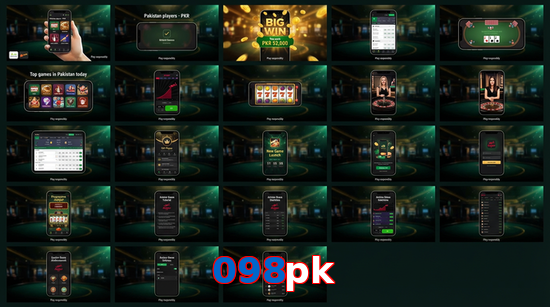 Main screen of 098Pk bet page for PK players